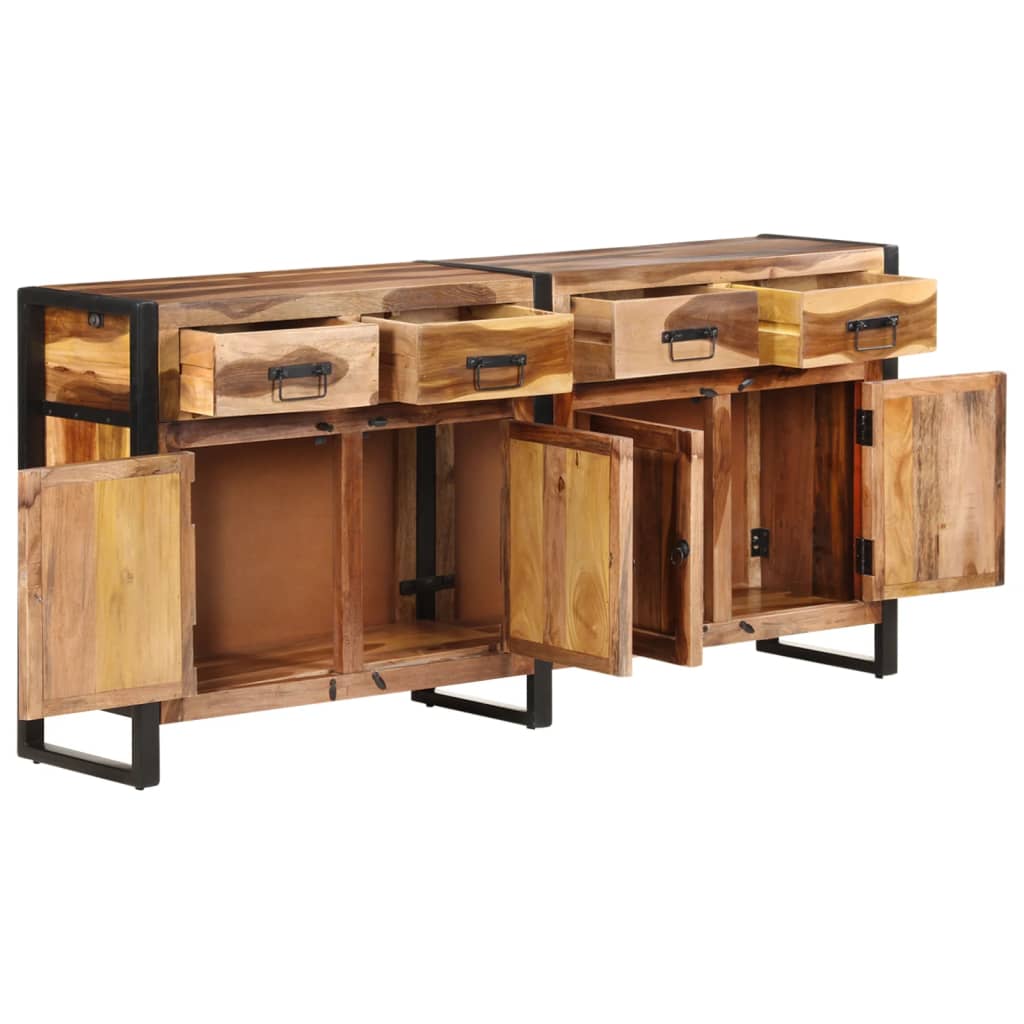 Sideboard 172x35x80 cm Solid Acacia Wood with Honey Finish